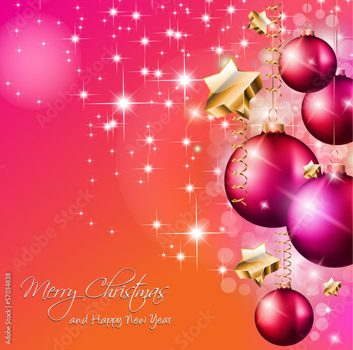 Vector: 2014 Christmas Colorful Background 2014 Christmas Colorful Background