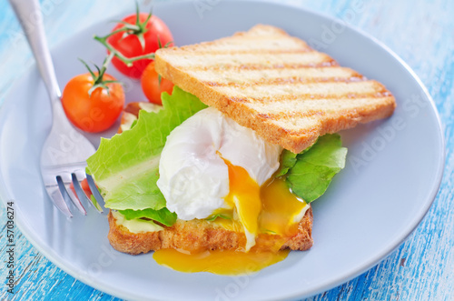 Photo: poached egg on toast poached egg on toast