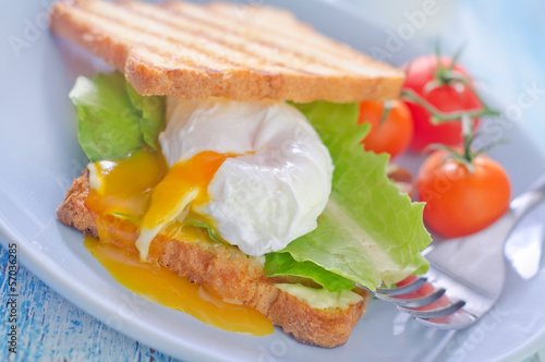 Photo: poached egg on toast poached egg on toast