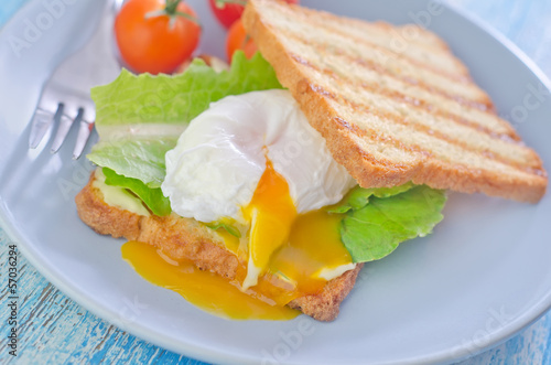 Photo: poached egg on toast poached egg on toast