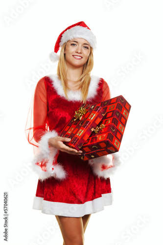 Photo: Weihnachtsmann mit Geschenken. Weihnachtsmann mit Geschenken.