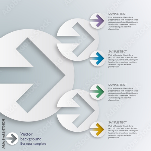 Vector: Infographics Vector Background Arrow Infographics Vector Background Arrow