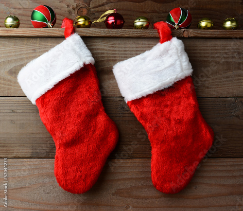 Photo: Two Christmas Stockings Two Christmas Stockings