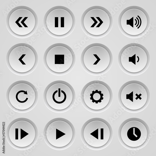 Vector: Set of buttons. Set of buttons.