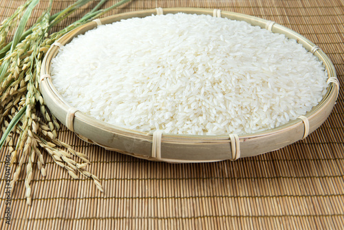 Photo: Paddy and rice grain Paddy and rice grain