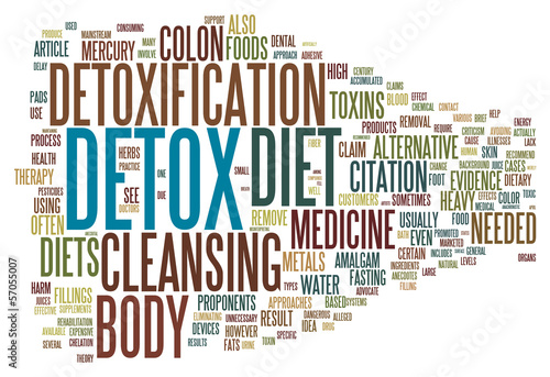 Illustration: Detox and loosing weight related concepts Detox and loosing weight related concepts