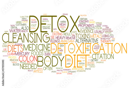Illustration: Detox and loosing weight related concepts Detox and loosing weight related concepts