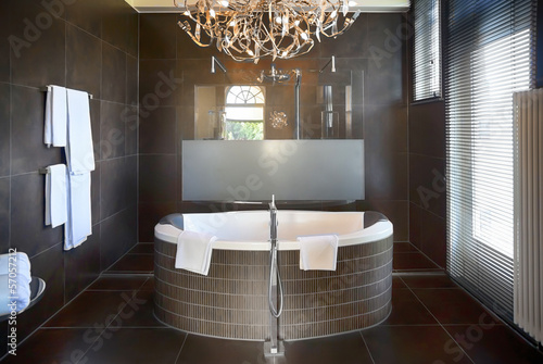 Photo: luxury bathroom in hotel luxury bathroom in hotel