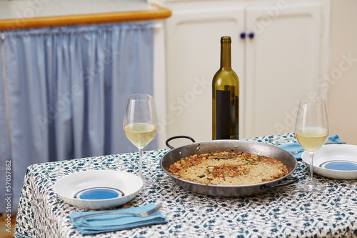 Photo: Vegetable rice pan ready to eat Vegetable rice pan ready to eat