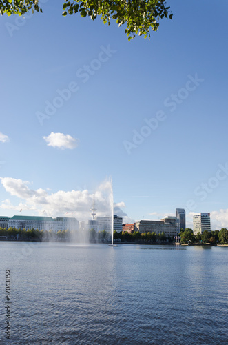 Photo: Alster Lake Fountain Alster Lake Fountain