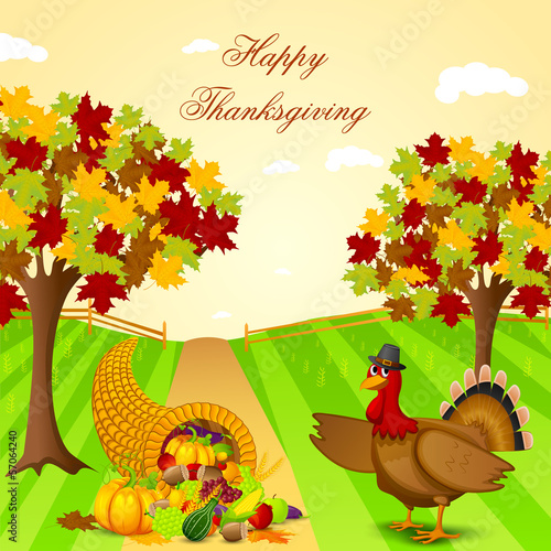 Vector: Thanksgiving Harvesting festival Thanksgiving Harvesting festival