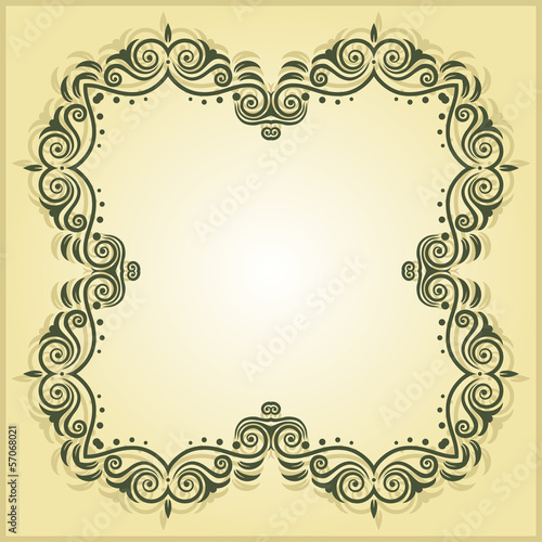 Vector: Vintage Frame Border Design Vintage Frame Border Design
