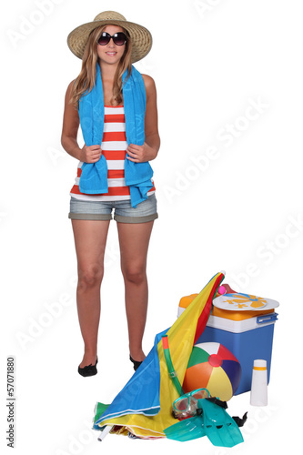 Photo: Too many things for the beach Too many things for the beach