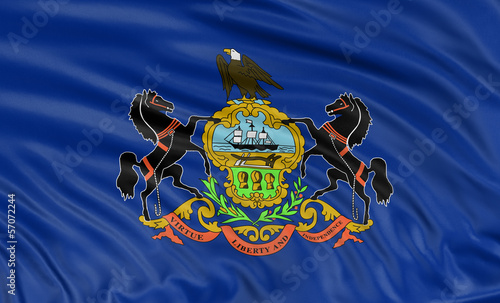 Illustration: 3D Pennsylvania Flag 3D Pennsylvania Flag