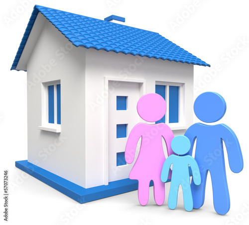 Illustration: Einfamilienhaus Einfamilienhaus