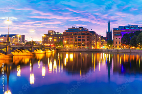 Photo: Sunset in Stockholm, Sweden Sunset in Stockholm, Sweden