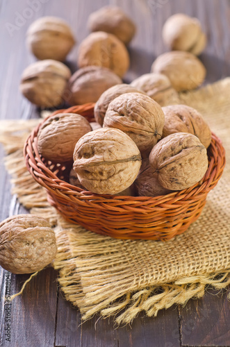 Photo: walnuts in basket walnuts in basket