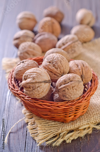 Photo: walnuts in basket walnuts in basket