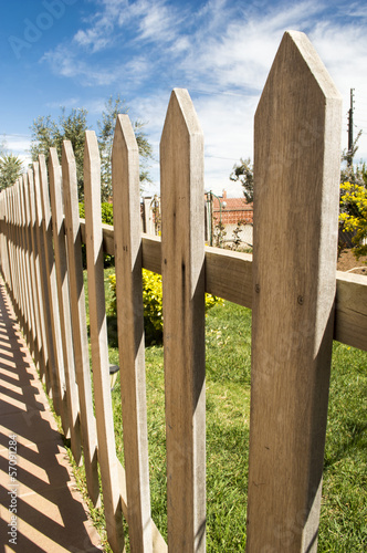Photo: wooden fence wooden fence