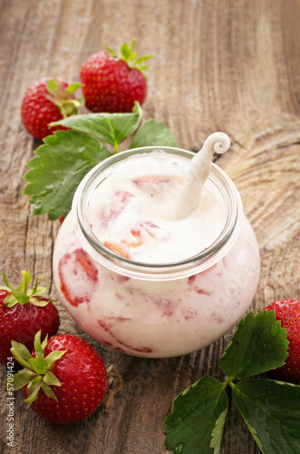 Photo: strawberry yoghurt strawberry yoghurt