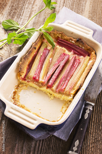 Photo: tart mit Rhabarber tart mit Rhabarber