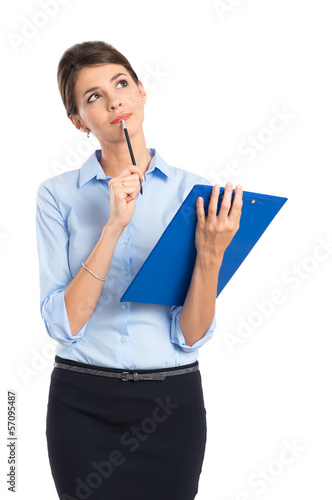 Photo: Contemplated Businesswoman Contemplated Businesswoman