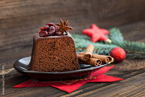 Photo: frischer Schokoladenkuchen frischer Schokoladenkuchen