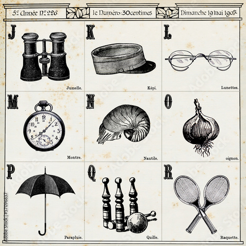 Illustration: french alphabet french alphabet