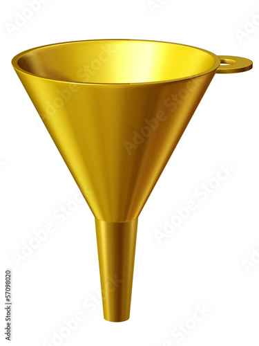 Illustration: golden funnel golden funnel