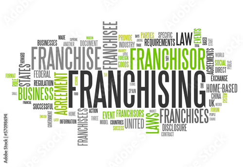Illustration: Word Cloud "Franchising" Word Cloud "Franchising"