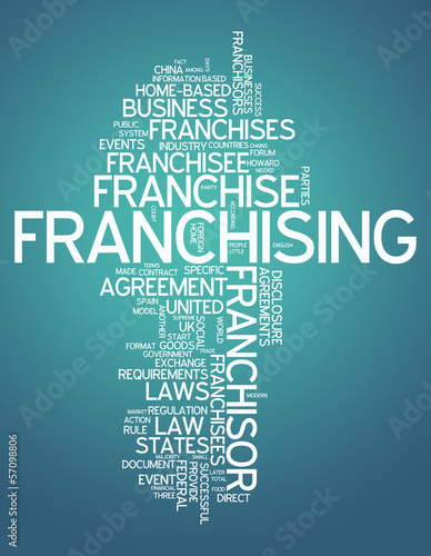 Illustration: Word Cloud "Franchising" Word Cloud "Franchising"