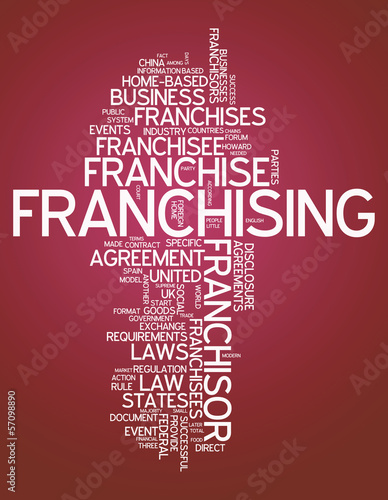 Illustration: Word Cloud "Franchising" Word Cloud "Franchising"