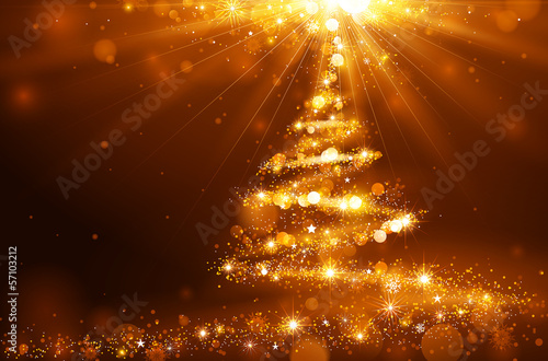 Vector: Magic Christmas Tree Magic Christmas Tree