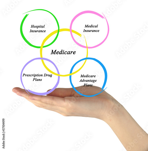 Illustration: Diagram of medicare Diagram of medicare