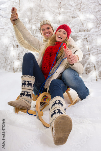 Photo: winter couple winter couple