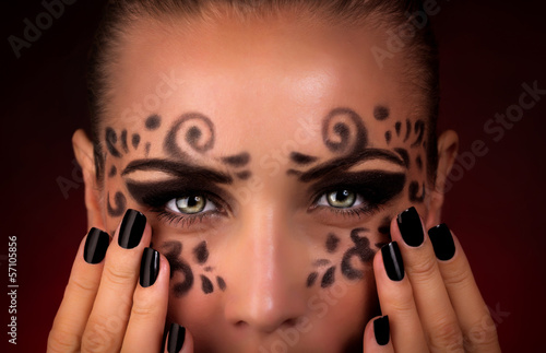 Photo: Beautiful Halloween makeup Beautiful Halloween makeup