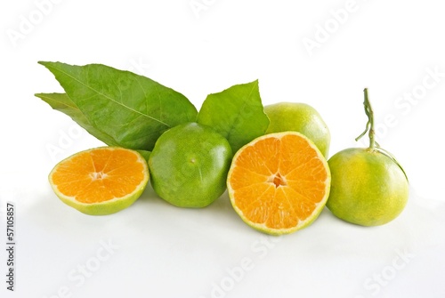 Photo: green mandarines green mandarines