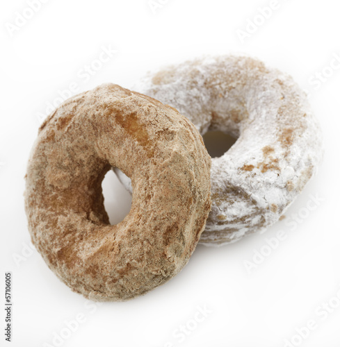 Photo: Powdered Sugar Crusty Donuts Powdered Sugar Crusty Donuts