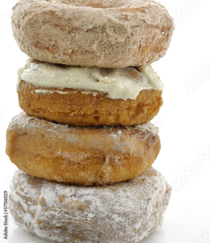 Photo: Powdered Sugar Crusty Donuts Powdered Sugar Crusty Donuts