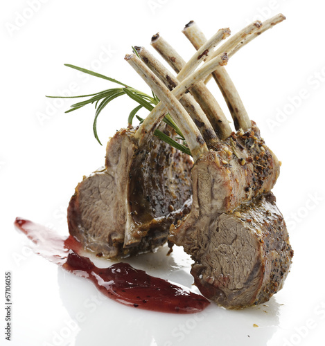 Photo: Racks Of Roasted Lamb Ribs Racks Of Roasted Lamb Ribs
