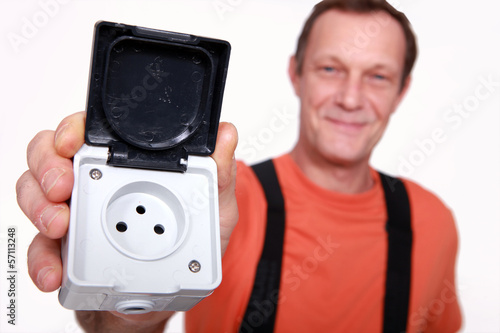 Photo: French plug socket French plug socket