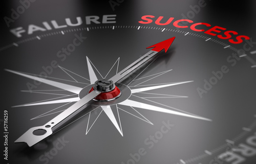 Illustration: Be successful - Success vs Failure Be successful - Success vs Failure