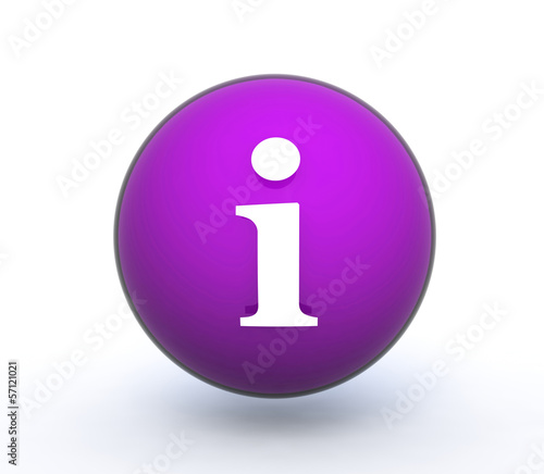 Illustration: information sphere icon on white background information sphere icon on white background