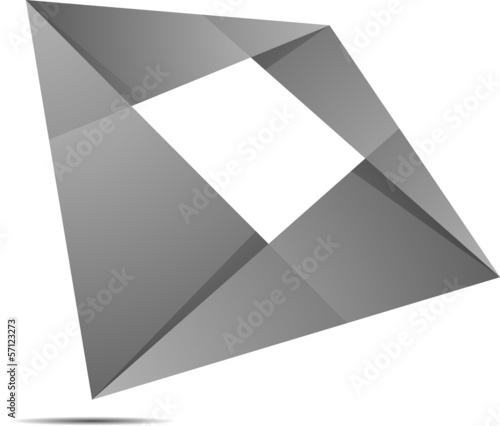 Vector: Quodragon folded figure Quodragon folded figure
