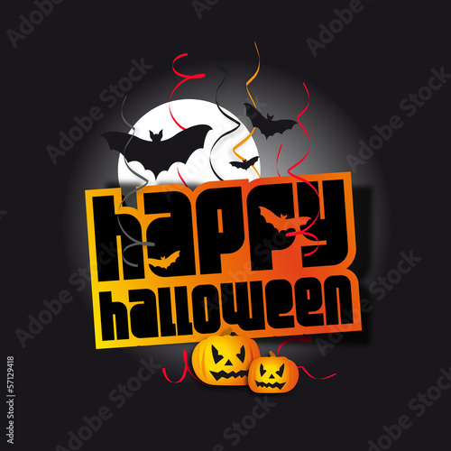 Vector: Happy Halloween Happy Halloween