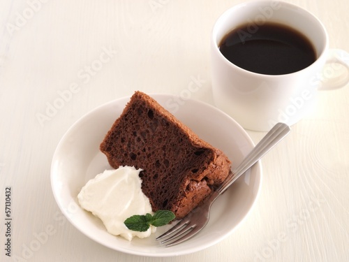 Photo: チョコレートシフォンケーキ チョコレートシフォンケーキ