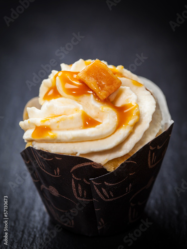 Photo: Delicious caramel cupcake Delicious caramel cupcake