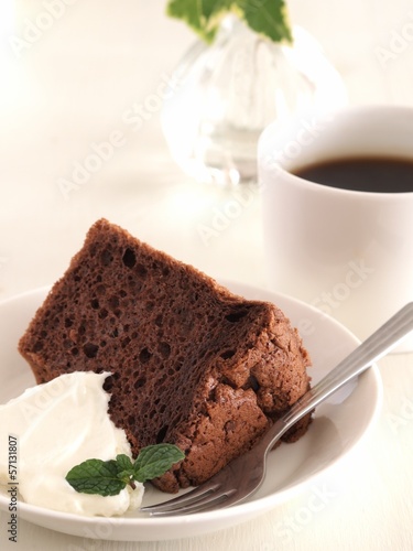 Photo: チョコレートシフォンケーキ チョコレートシフォンケーキ