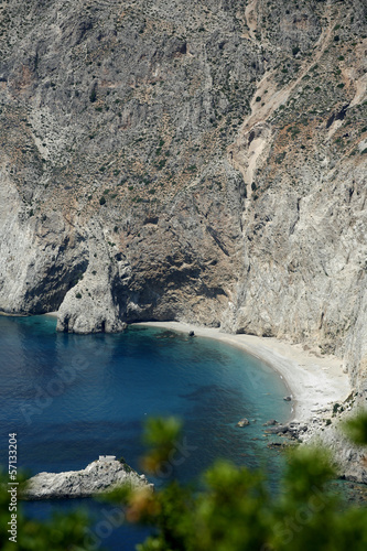 Photo: A secluded beach in Kefalonia Greece. A secluded beach in Kefalonia Greece.