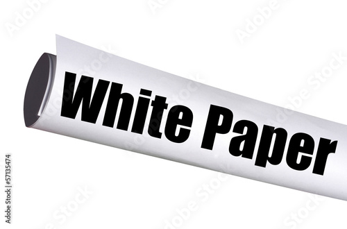 Illustration: white paper report for business white paper report for business